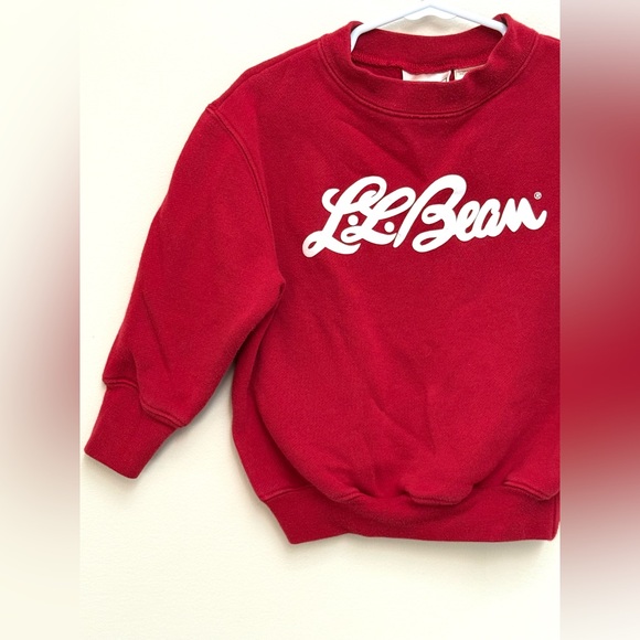 LL Bean Kids Red Crewneck - Size 2T - Picture 2 of 5